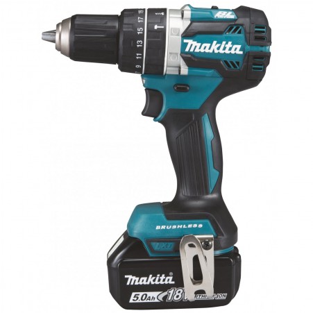 AKUMULIATORINIS GRĘŽTUVAS MAKITA DHP484RTJ, 18 V, 2X 5,0 AH LI-ION
