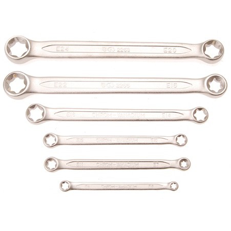 Raktų rinkinys E tipo (torx) galvutėmis | E6xE8 - E20xE24 | 6 vnt. (2268)
